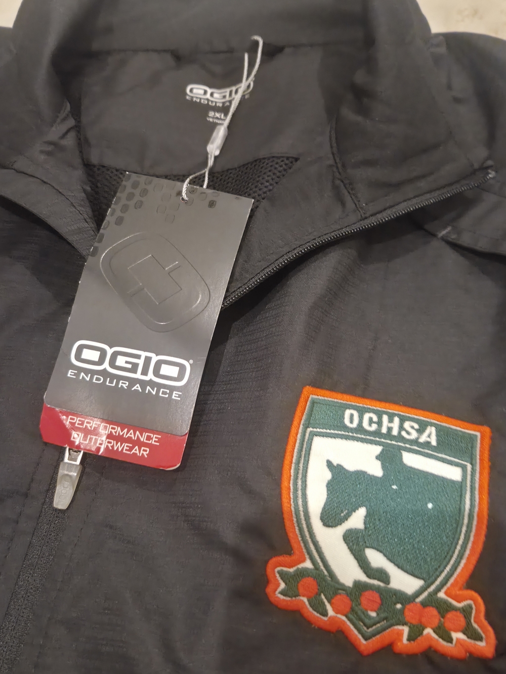 NWT OGIO Endurance Men’s 2XL Black Performance Windbreaker Jacket OCHSA - Picture 1 of 11